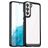 Mobigear Crystal Samsung Galaxy S23 Ultra Hoesje Hardcase Backcover - Transparant / Zwart