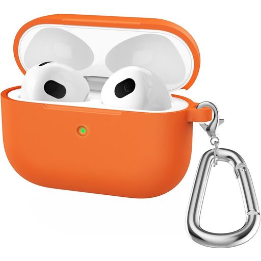 Mobigear Classic Apple AirPods 3 Hoesje Flexibel Siliconen - Oranje