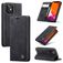 Caseme 013 iPhone 12 Mini Hoesje Bookcase Portemonnee - Zwart