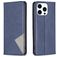 Mobigear Rhombus Slim iPhone 16 Pro Hoesje Bookcase - Blauw