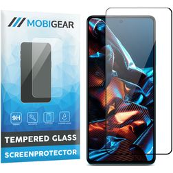 Mobigear Premium POCO X5 Pro Glazen Screenprotector - Case Friendly - Zwart