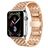 Mobigear Dragon Stalen Apple Watch Bandje Vouwsluiting - 49/46/45/44 mm - Roségoud