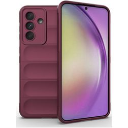 Mobigear Bumpy Samsung Galaxy A56 Hoesje Flexibel TPU Backcover - Wine Red