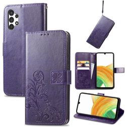 Mobigear Clover Samsung Galaxy A13 4G Hoesje Bookcase Portemonnee - Paars