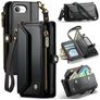 CaseMe C36 iPhone 17e Hoesje Bookcase Portemonnee - Zwart