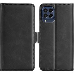 Mobigear Slim Magnet Samsung Galaxy M53 Hoesje Bookcase Portemonnee - Zwart