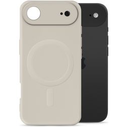 My Style Protective Flex iPhone Air MagSafe Hoesje Flexibel TPU Backcover - Antique White