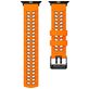 Mobigear Aero Armor Siliconen Apple Watch Bandje Gespsluiting - 49/46/45/44 mm - Oranje / Zwart