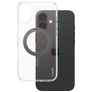 CARE by PanzerGlass Kickstand iPhone 16 Plus MagSafe Hoesje Hardcase Backcover met Standaard - Transparant / Zwart