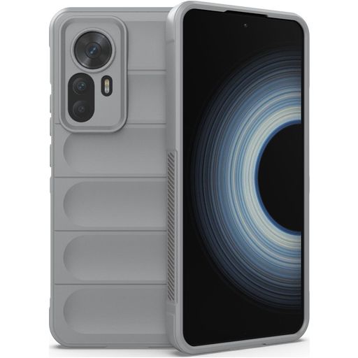 Mobigear Bumpy Xiaomi 12T Hoesje Flexibel TPU Backcover - Grijs