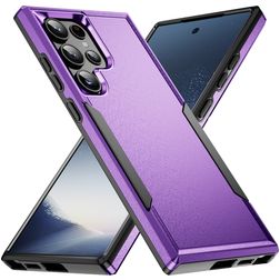 Mobigear Heavy Armor Samsung Galaxy S24 Ultra Hoesje Hardcase Backcover Shockproof - Paars