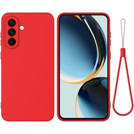 Mobigear Rubber Touch Samsung Galaxy A56 Siliconen Hoesje Backcover - Rood
