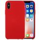 Mobigear Rubber Touch iPhone XS Siliconen Hoesje Backcover - Rood
