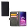 Mobilize Classic Gelly Wallet Motorola One Zoom Hoesje Bookcase Portemonnee - Zwart