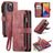Caseme C30 iPhone 14 Pro Hoesje Bookcase Portemonnee - Rood