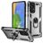 Mobigear Armor Ring Samsung Galaxy A73 Hoesje Hardcase Backcover Shockproof met Ringhouder - Zilver