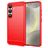 Mobigear Brushed Slim Samsung Galaxy S25 Hoesje Flexibel TPU Backcover - Rood
