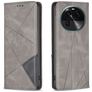 Mobigear Rhombus Slim OPPO Find X6 Hoesje Bookcase - Grijs
