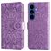 Mobigear Sunflower Samsung Galaxy S26 Hoesje Bookcase Portemonnee - Paars