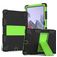 Mobigear ShieldStand Samsung Galaxy Tab A8 10.5 (2021) Hoes Hard Kunststof,Siliconen Backcover + Standaard - Zwart / Groen