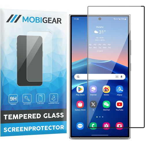 Mobigear Premium Samsung Galaxy S24 Ultra Glazen Screenprotector - Case Friendly