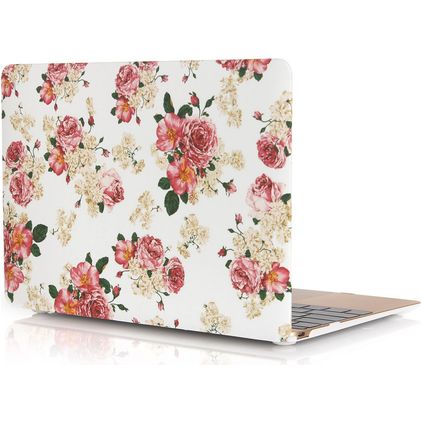 Mobigear Design MacBook 12 Inch (2015-2017) Hoes Hardshell Laptopcover MacBook Case - Bloemen - Model A1534