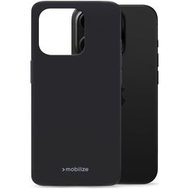 Mobilize Rubber Gelly iPhone 16 Pro Hoesje Flexibel TPU Backcover - Zwart