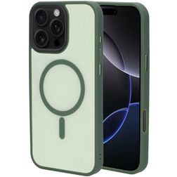 Mobiparts Hardcover iPhone 16 Pro Max MagSafe Hoesje Hardcase Backcover - Satin Green