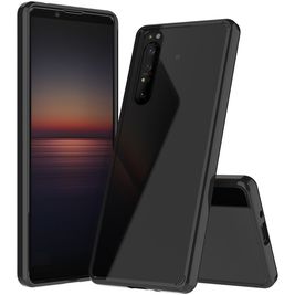 Mobigear Crystal Sony Xperia 1 II Hoesje Hardcase Backcover - Zwart / Transparant