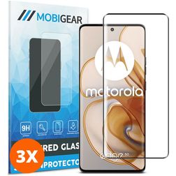 Mobigear Premium Motorola Edge 50 Glazen Screenprotector - Case Friendly (3-Pack)