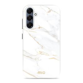 MIO Samsung Galaxy A16 MagSafe Hoesje Hardcase Backcover - White Marble
