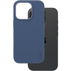 CARE by PanzerGlass Fashionable iPhone 16 Pro Siliconen MagSafe Hoesje Backcover - Blauw