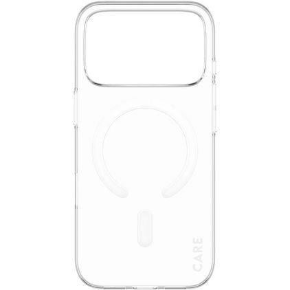 CARE by PanzerGlass SL1M Doorzichtig iPhone 17 Pro MagSafe Hoesje Hardcase Extra Dun Backcover - Transparant