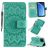 Mobigear Sunflower iPhone 11 Pro Hoesje Bookcase Portemonnee - Turquoise