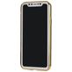 Mobigear Royal iPhone XR Hoesje Flexibel TPU Backcover - Transparant / Goud