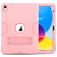 Mobigear ShieldStand iPad 11 (2025) Hoes Hard Kunststof,Siliconen Backcover + Standaard - Roségoud