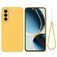 Mobigear Rubber Touch Samsung Galaxy A56 Siliconen Hoesje Backcover - Geel