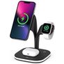 Mobigear MagStation Pro 3in1 MagSafe Oplaadstation voor iPhone / AirPods en Apple Watch - Zwart
