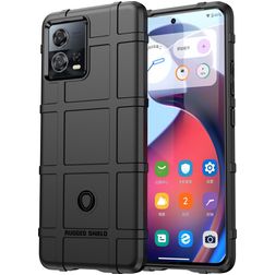 Mobigear Rugged Shield Motorola Edge 30 Fusion Hoesje Flexibel TPU Backcover Shockproof - Zwart