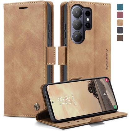 CaseMe 013 Samsung Galaxy S26 Ultra Hoesje Bookcase Portemonnee - Bruin