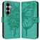 Mobigear Butterfly Samsung Galaxy A27 Hoesje Bookcase Portemonnee - Groen