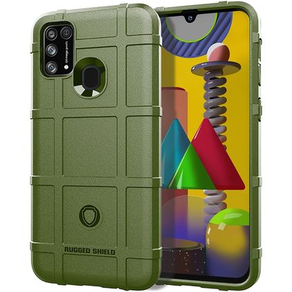 Mobigear Rugged Shield Xiaomi Redmi 9C Hoesje Flexibel TPU Backcover Shockproof - Groen