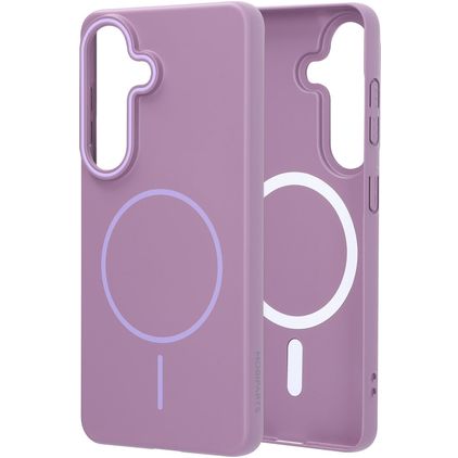 Mobiparts Slim Line Samsung Galaxy S26 MagSafe Hoesje Hardcase Backcover - Imperial Purple
