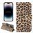 Mobigear Leopard iPhone 14 Pro Hoesje Bookcase Portemonnee - Geel