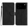 Mobigear Stitch iPhone 17 Pro Hoesje Bookcase Portemonnee - Zwart