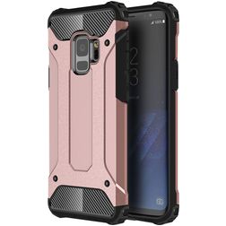 Mobigear Outdoor Samsung Galaxy S9 Hoesje Hardcase Backcover Shockproof - Roségoud