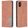 Mobigear Rhombus slim Samsung Galaxy A05 Hoesje Bookcase - Bruin