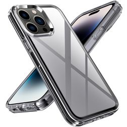 Mobigear Crystal iPhone 14 Pro Hoesje Hardcase Backcover - Transparant / Grijs