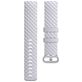 Mobigear Cross Siliconen Fitbit Charge 4 Bandje Gespsluiting - Zilver