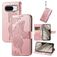 Mobigear Butterfly Google Pixel 8 Hoesje Bookcase Portemonnee - Roségoud